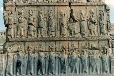 Soldats perses, de la porte nord du Palais de Xerxès